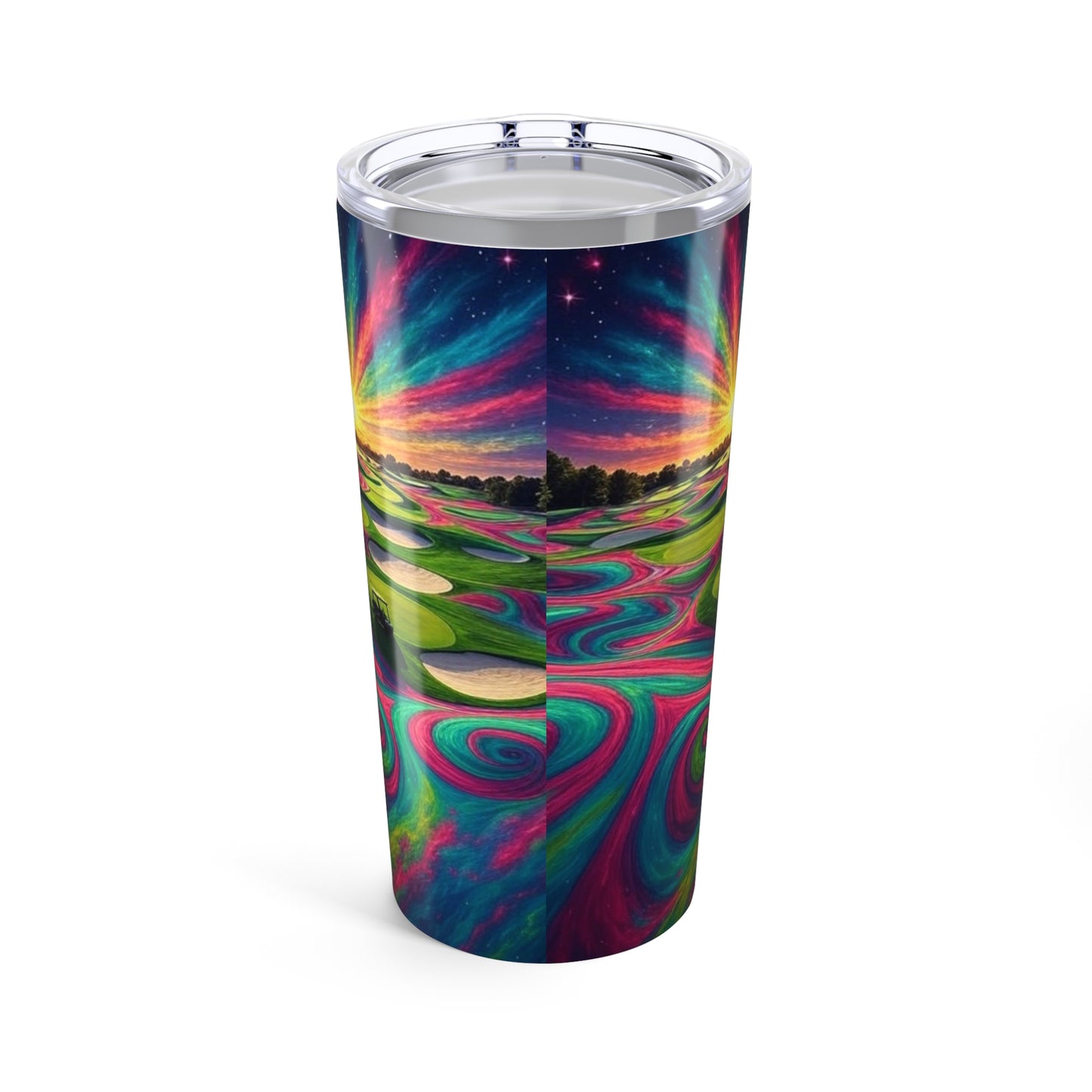 Golf Psychedelic 20oz Tumbler Unique Tumblers for Golf Lovers