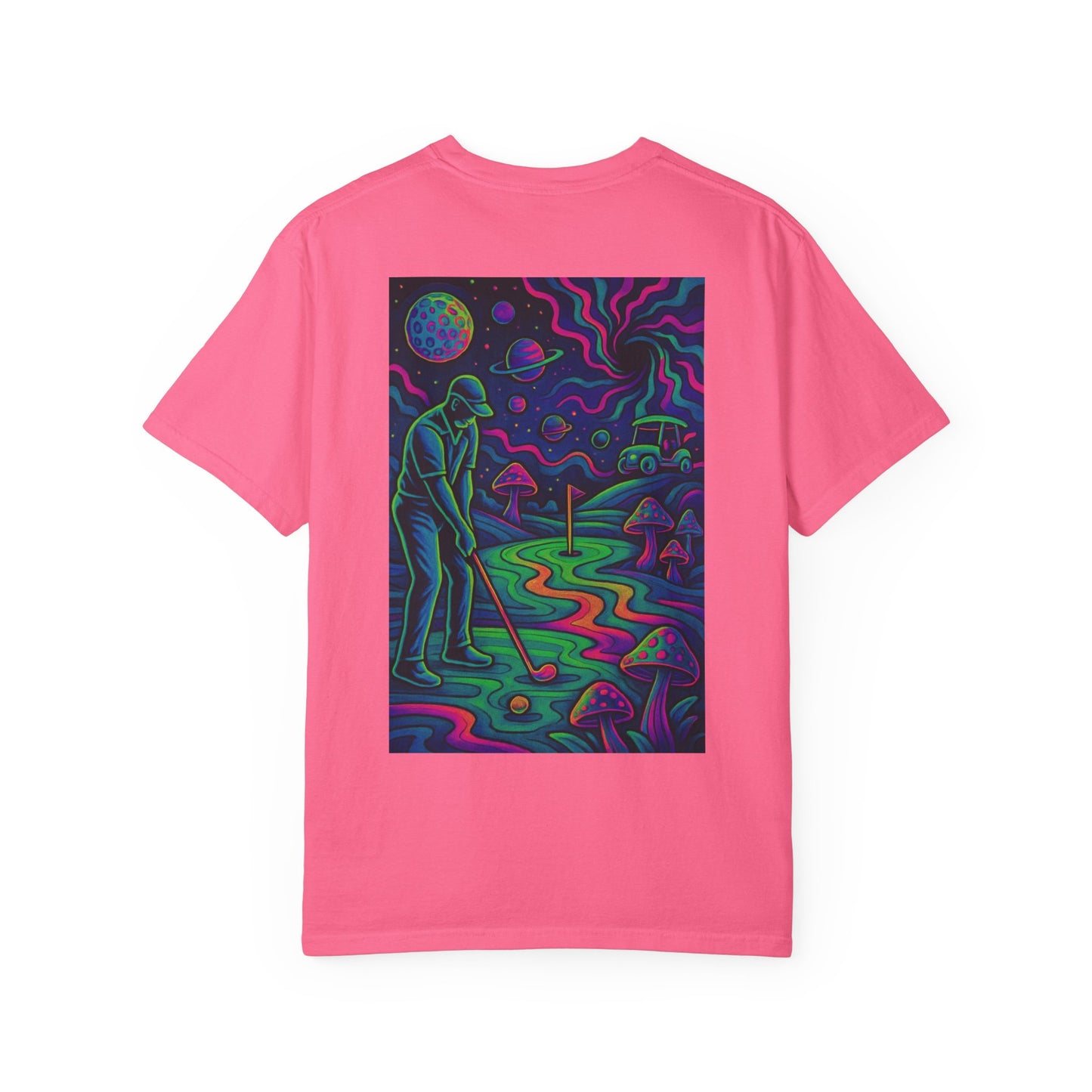 Weekend Warrior Drippy Psychedelic Golf T-Shirt, Unisex Graphic Tee