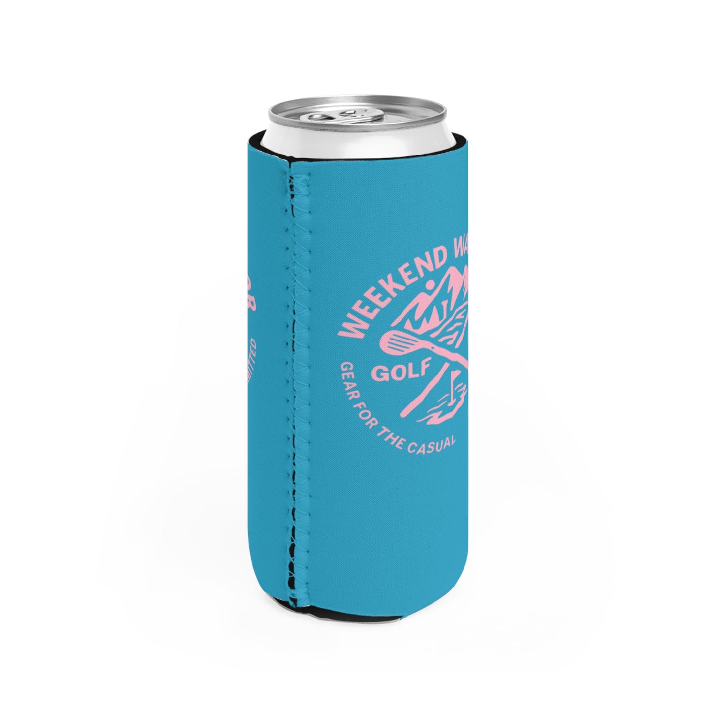 Weekend Warrior Slim Can Cooler - Perfect for Golf Lovers, Summer Time