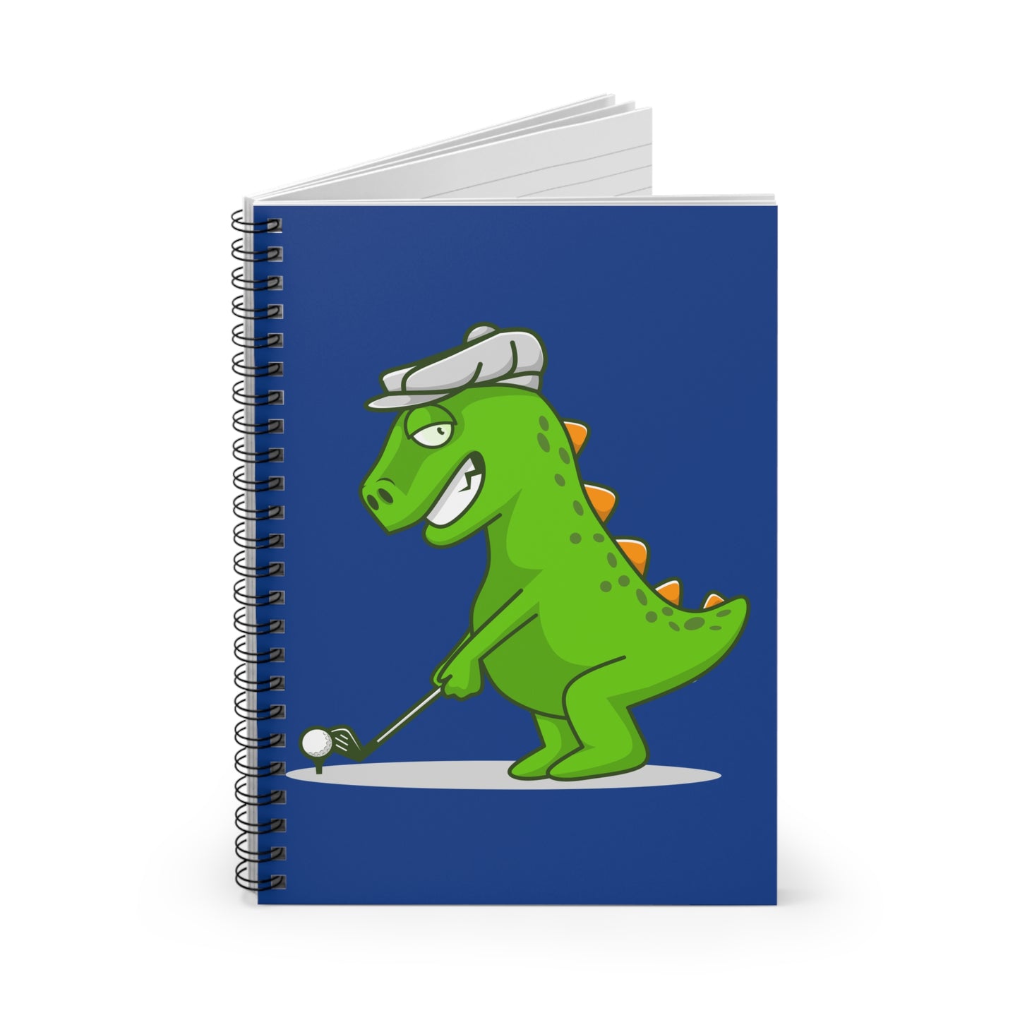 Golfing Dino Spiral Notebook - Cute Golfing Dinosaur, Perfect for Kid Golf Lovers, Journal, Sketch Book