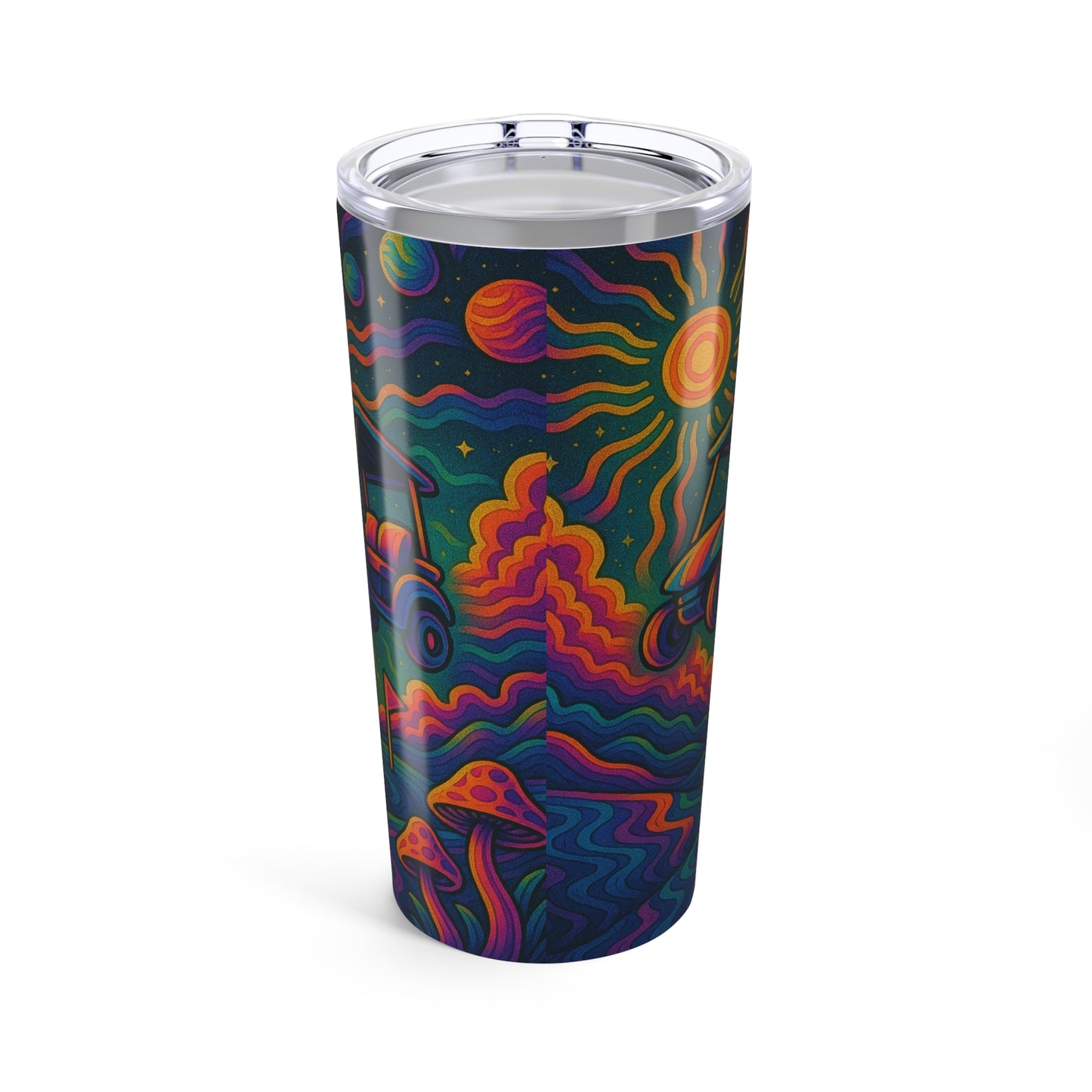 Golf Psychedelic 20oz Tumbler, Unique Tumblers for Golf Lovers