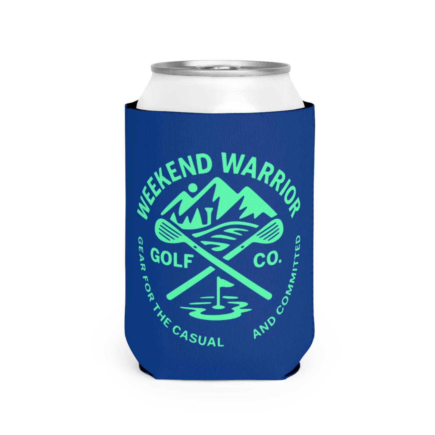Golf Koozie – Weekend Warrior Golf Co – Can Cooler for Golfers – Beer and Golf Gift – Weekend Vibes
