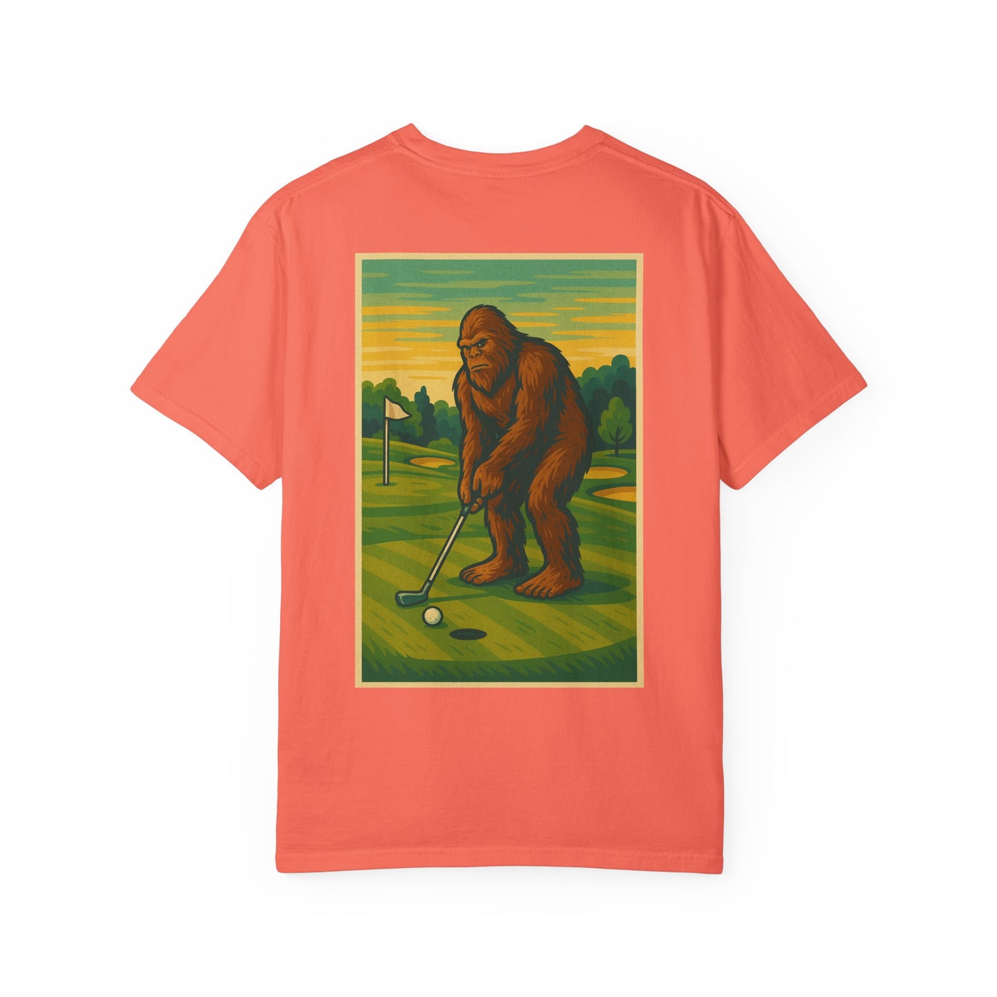Weekend Warrior “Bigfoot Golfing” Men’s T Shirt, Men’s Golf Apparel, Men’s Golf T-Shirt, Weekend Warrior Golf Co., Weekend Warrior Golf Apparel