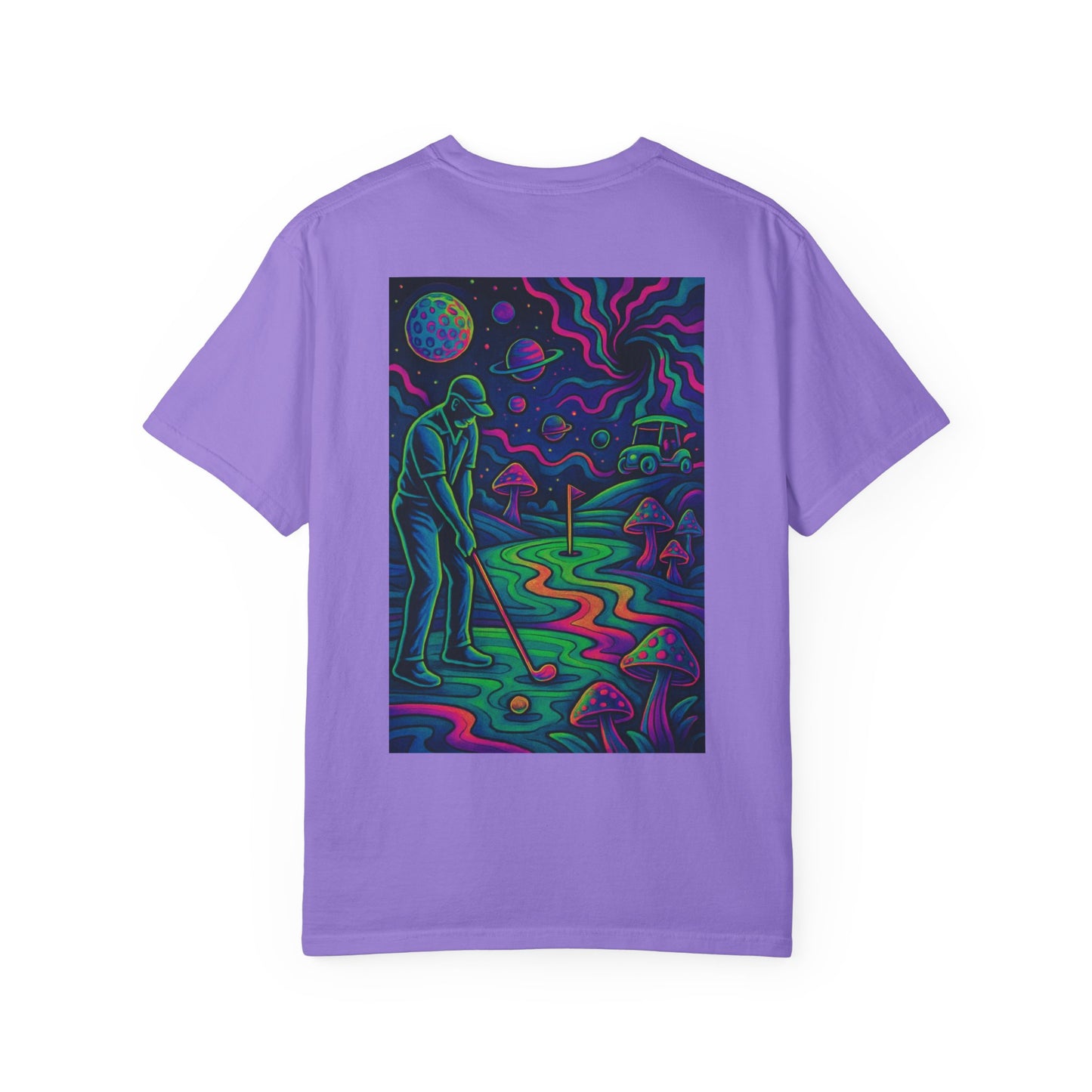 Weekend Warrior Drippy Psychedelic Golf T-Shirt, Unisex Graphic Tee