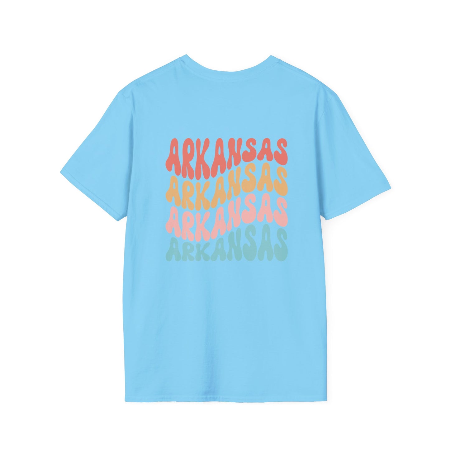 Retro Weekend Warrior Arkansas Softstyle T-Shirt, Trendy Graphic Tee