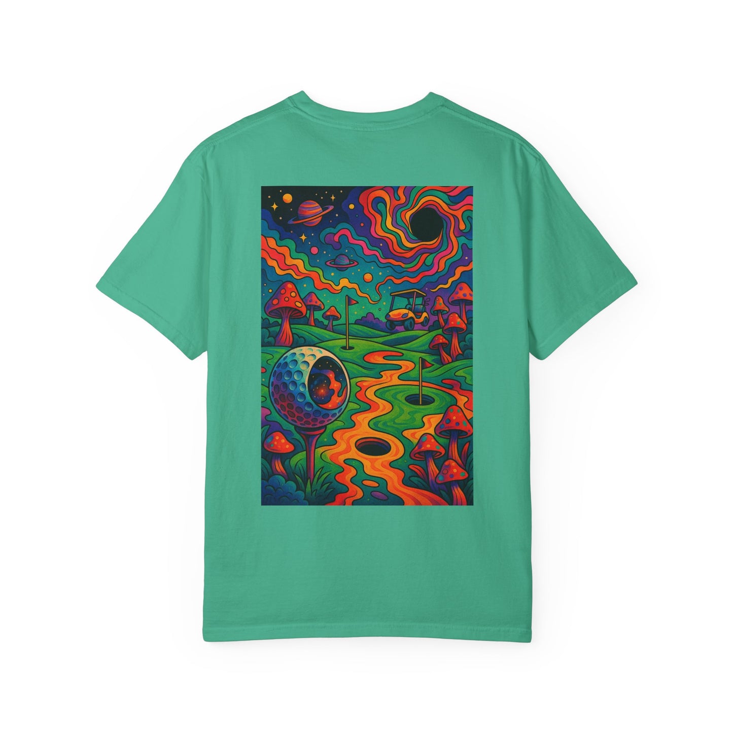 Weekend Warrior Drippy Psychedelic Golf T-Shirt, Unisex Graphic Tee