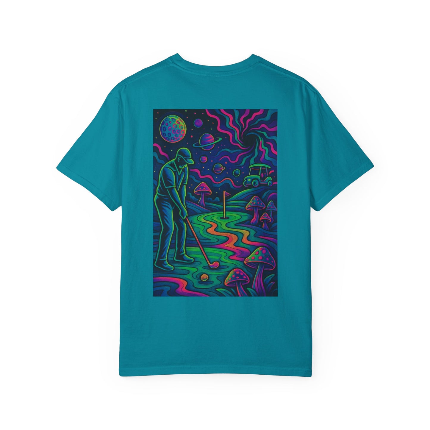 Weekend Warrior Drippy Psychedelic Golf T-Shirt, Unisex Graphic Tee