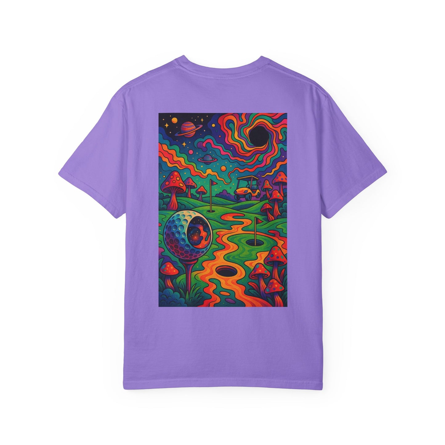 Weekend Warrior Drippy Psychedelic Golf T-Shirt, Unisex Graphic Tee