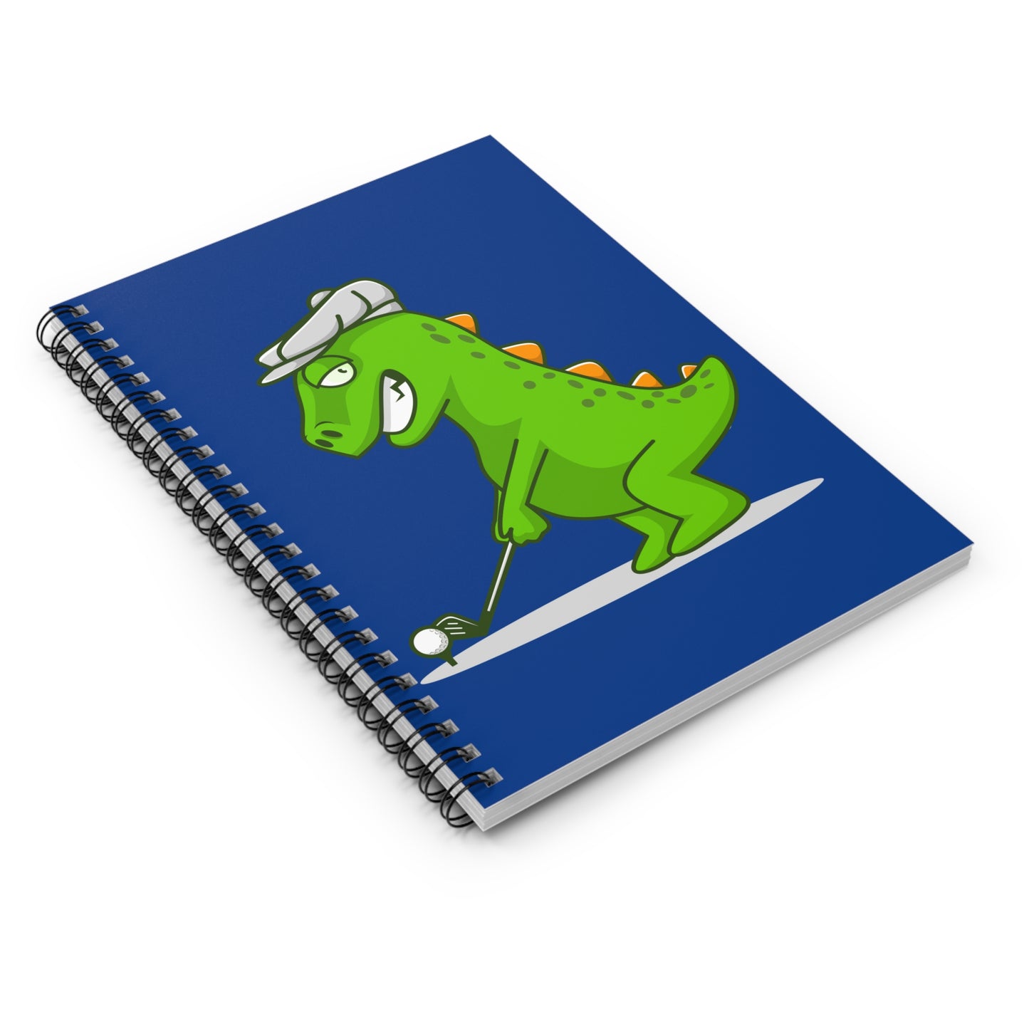 Golfing Dino Spiral Notebook - Cute Golfing Dinosaur, Perfect for Kid Golf Lovers, Journal, Sketch Book