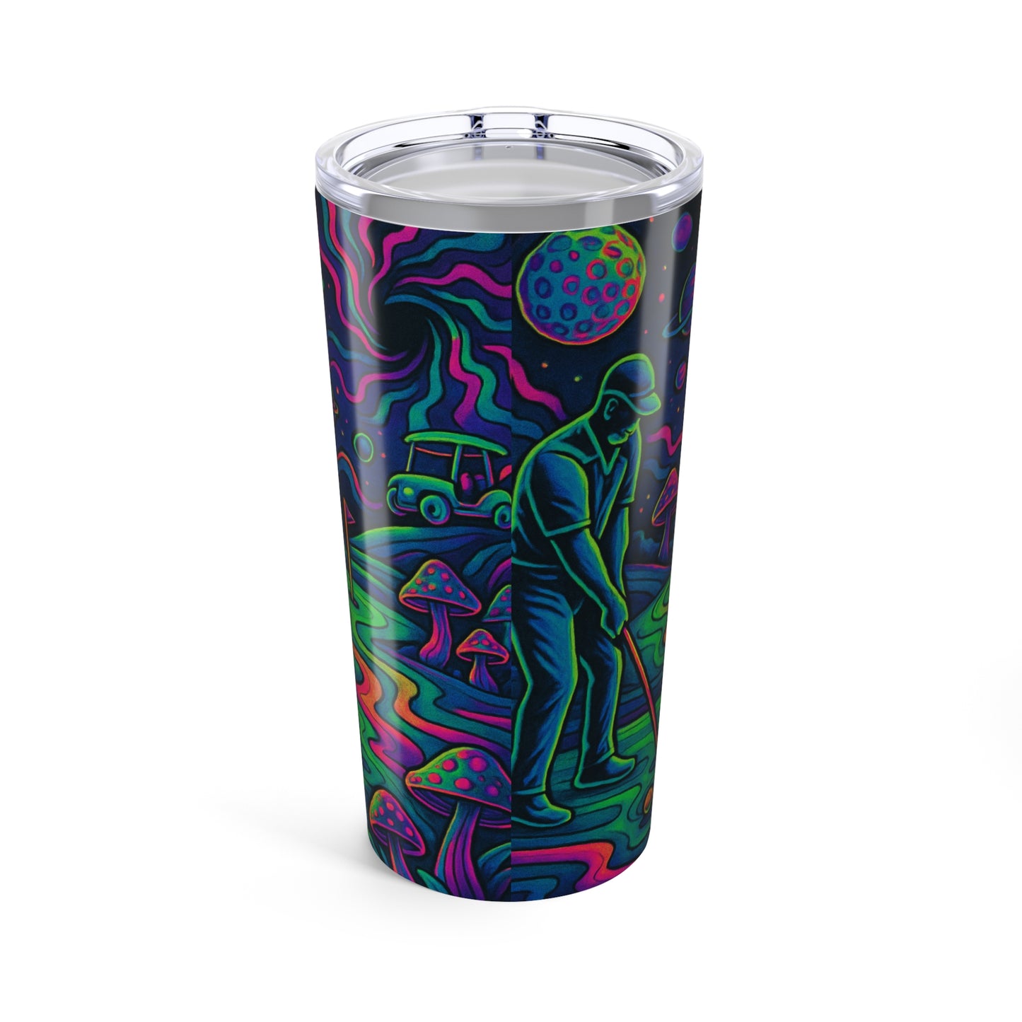 Golf Psychedelic 20oz Tumbler Unique Tumblers for Golf Lovers