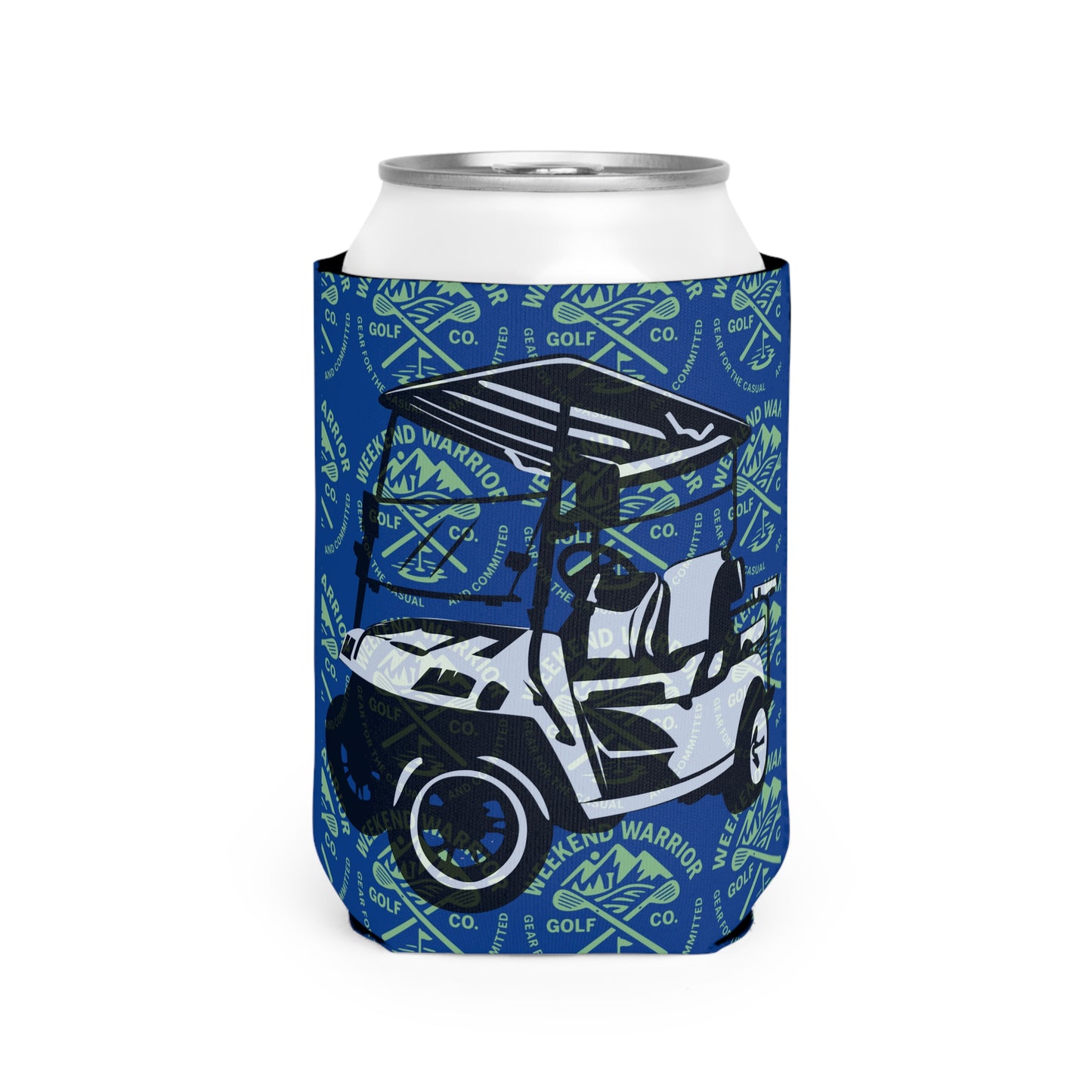 Golf Koozie – Weekend Warrior Golf Co – Can Cooler for Golfers – Beer and Golf Gift – Weekend Vibes