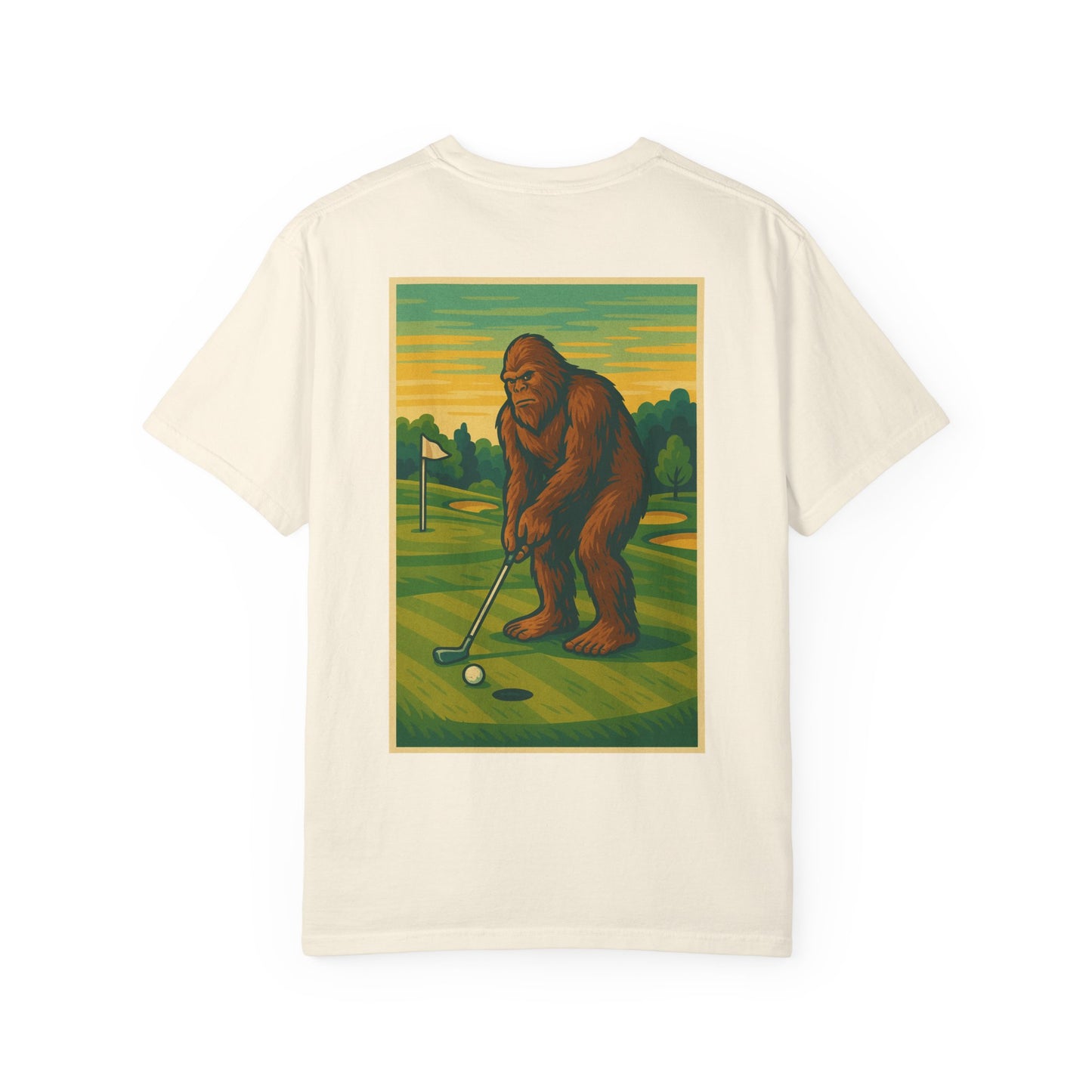 Weekend Warrior “Bigfoot Golfing” Men’s T Shirt, Men’s Golf Apparel, Men’s Golf T-Shirt, Weekend Warrior Golf Co., Weekend Warrior Golf Apparel