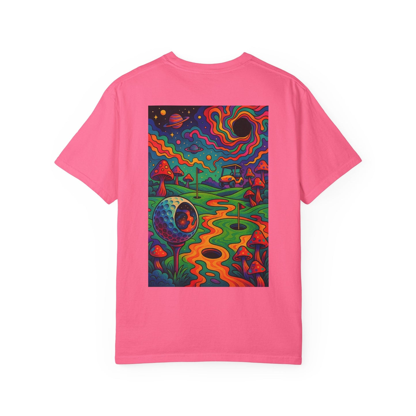 Weekend Warrior Drippy Psychedelic Golf T-Shirt, Unisex Graphic Tee