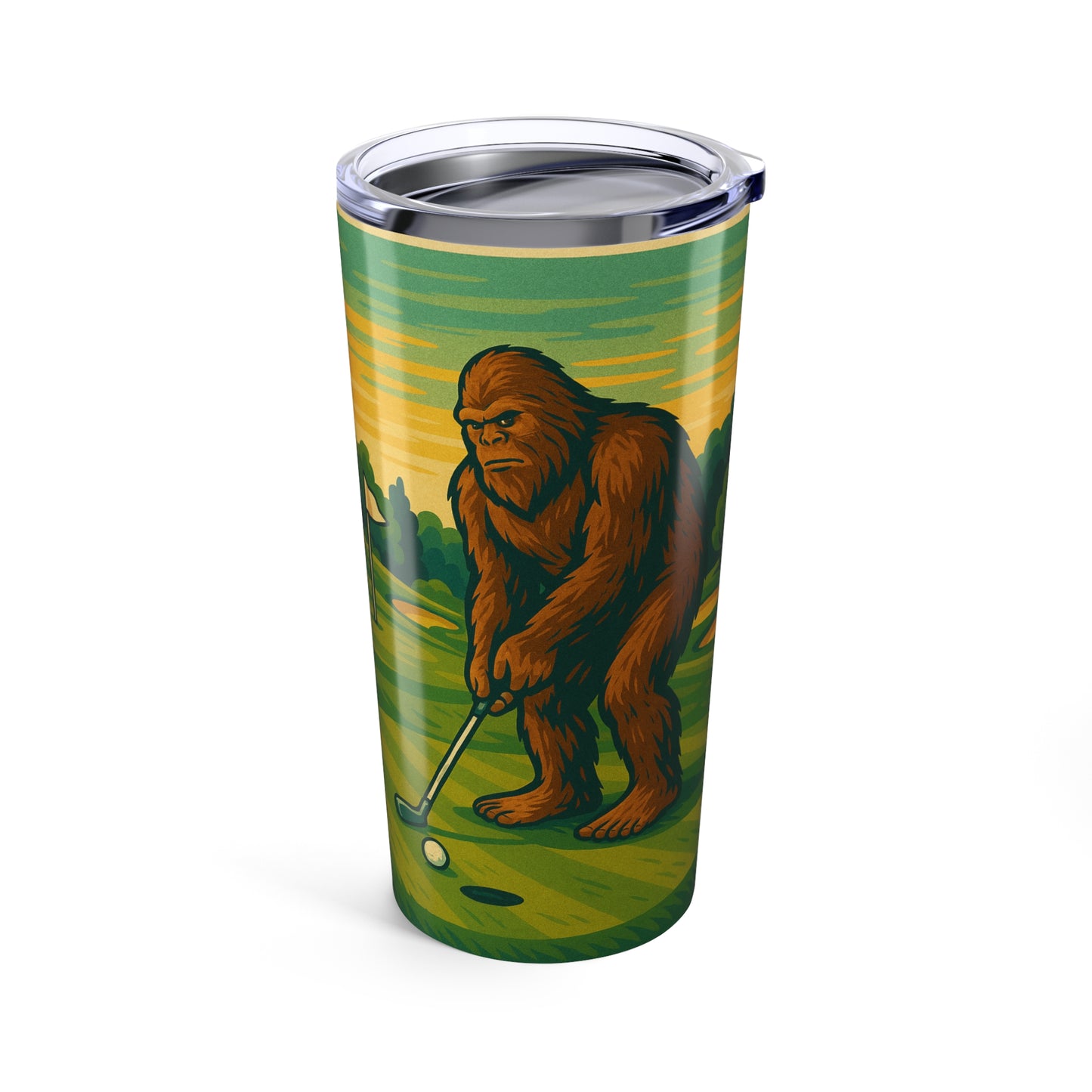 Golf Bigfoot-20oz Tumbler, Unique Tumblers for Golf Lovers