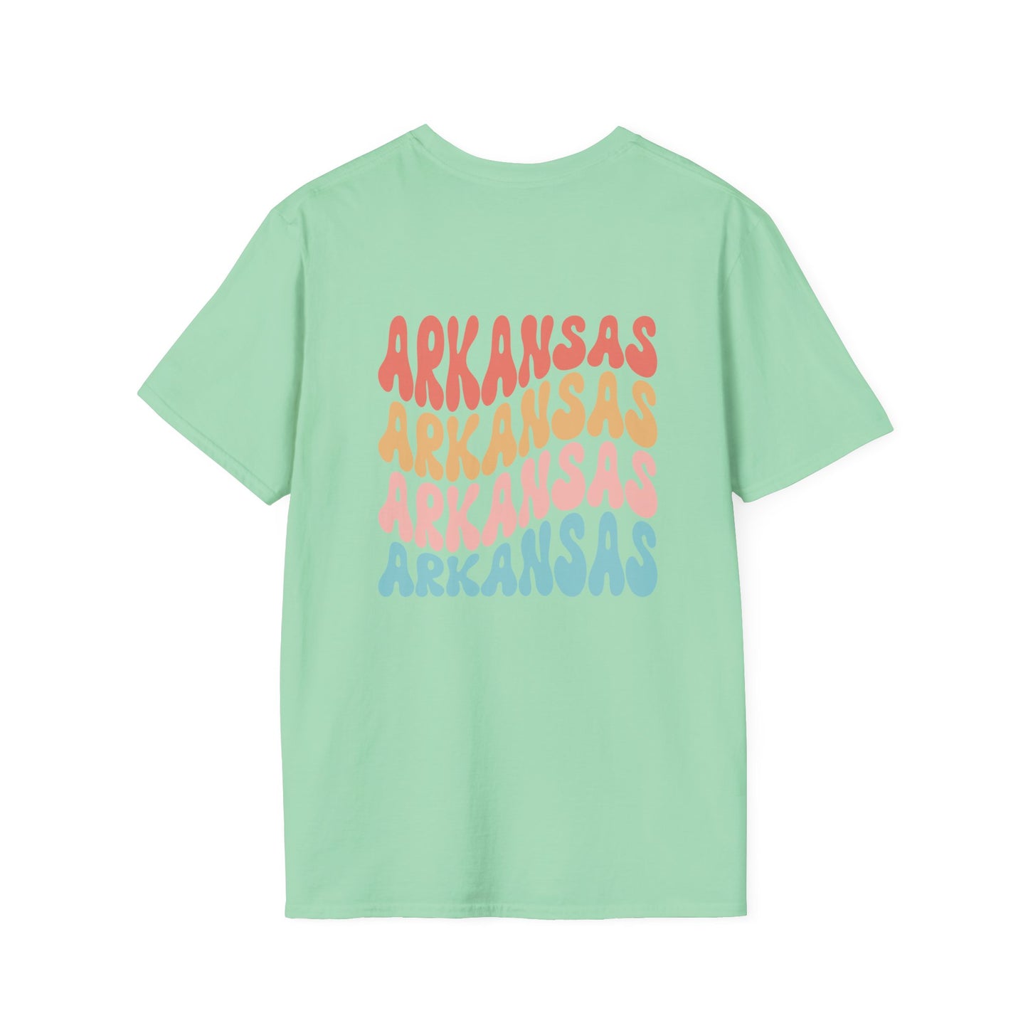 Retro Weekend Warrior Arkansas Softstyle T-Shirt, Trendy Graphic Tee