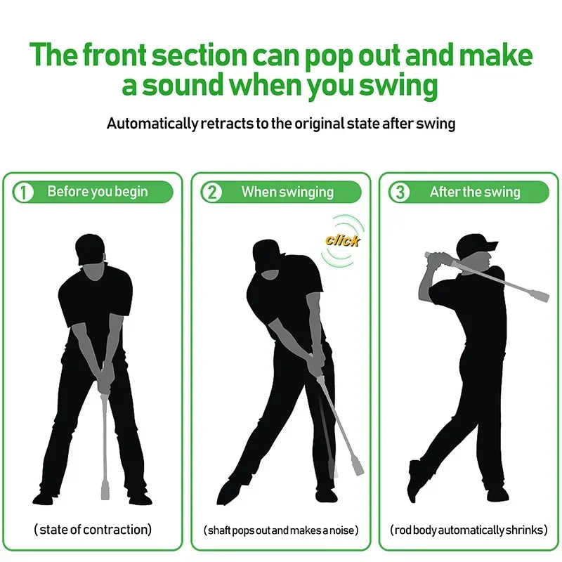 Golf Swing Trainer Stick – Indoor/Outdoor Practice Tool for Tempo & Strength Training