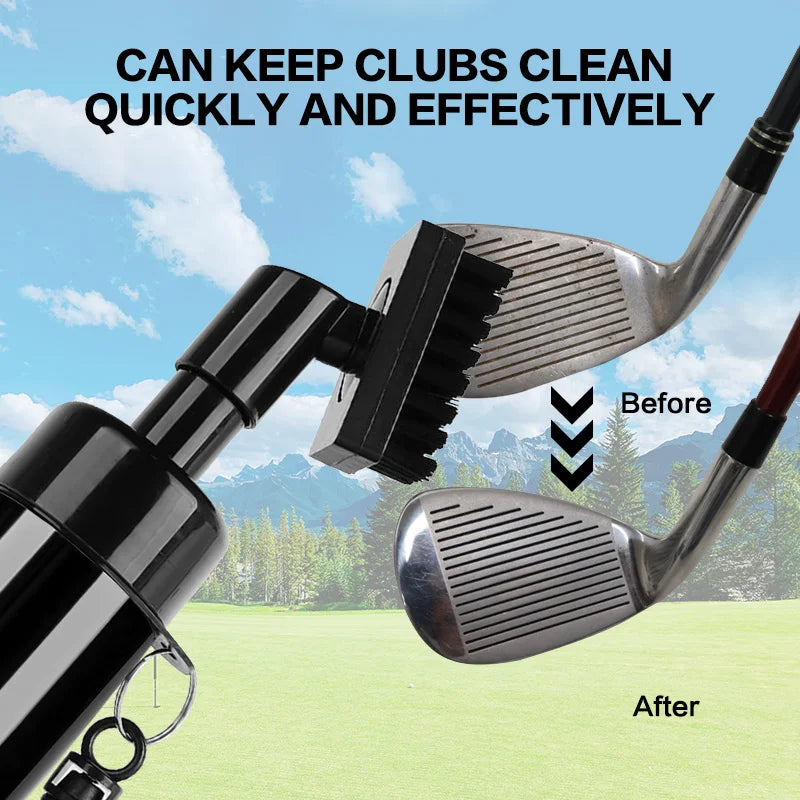 Pro Golf Club Cleaner Kit – Water Brush + Towel Combo for Club & Ball Cleaning