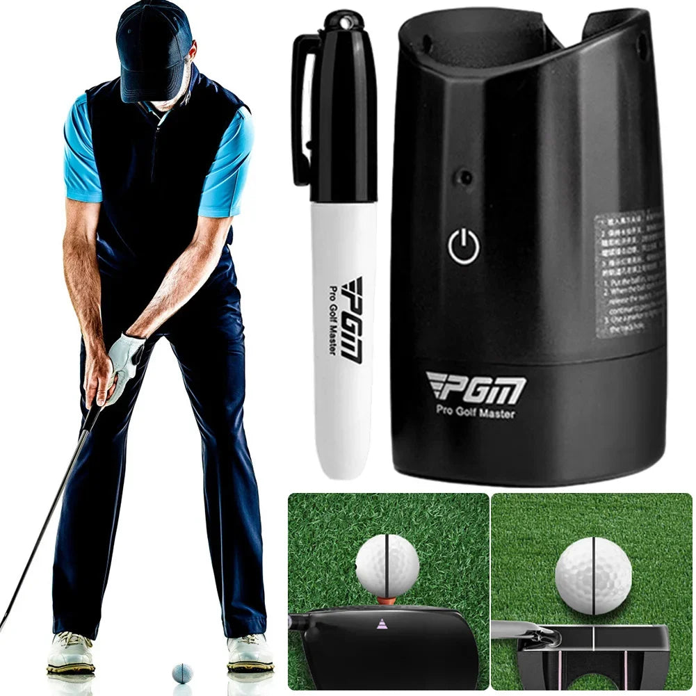 Electric Golf Ball Liner – Auto Gravity Marker Tool for Dead-Straight Putts