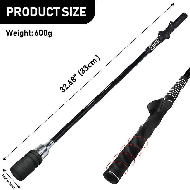 Golf Swing Trainer Stick – Indoor/Outdoor Practice Tool for Tempo & Strength Training