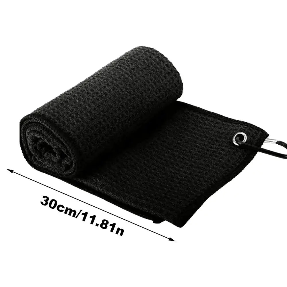 Microfiber Golf Towel – Soft, Absorbent Club & Ball Cleaner with Clip (3 Colors)