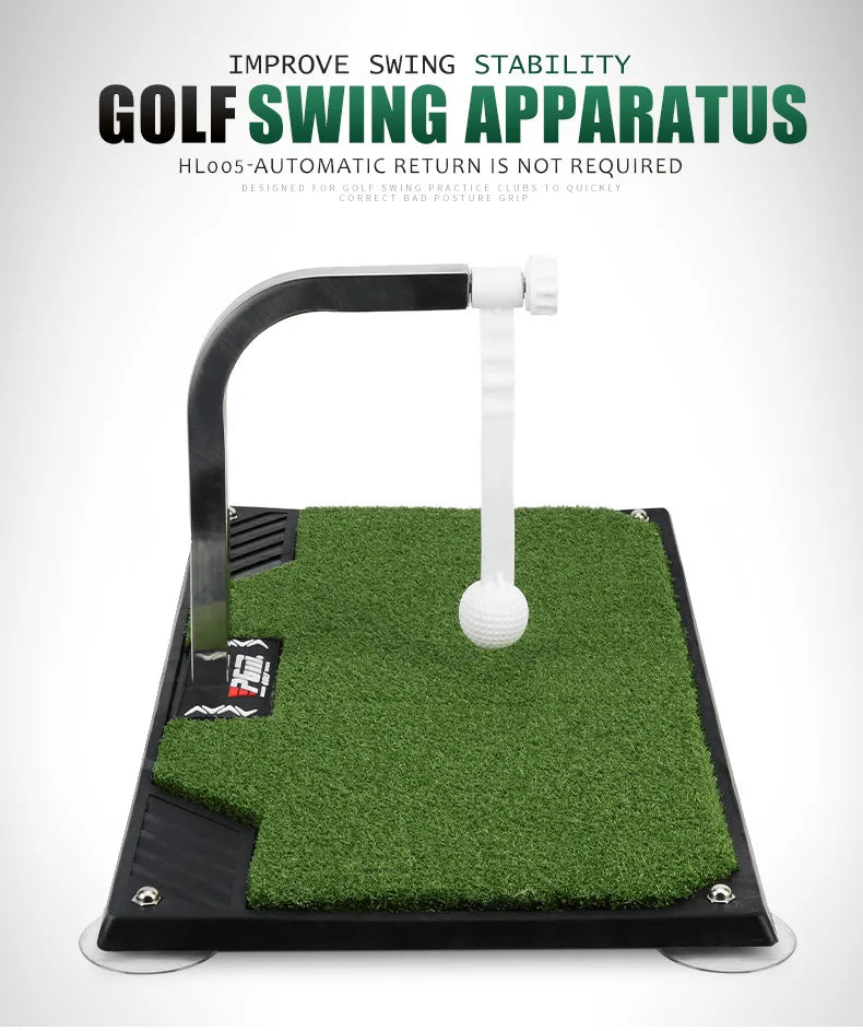 360° Golf Swing Trainer – Indoor Rotating Swing Pad with Auto Ball Return