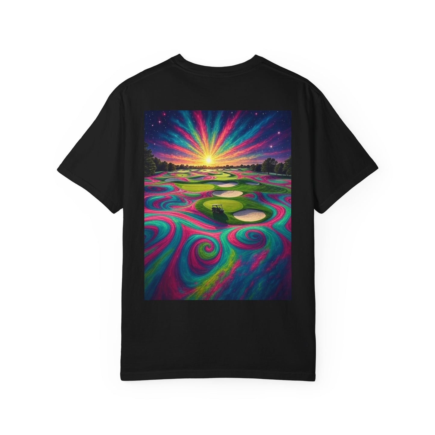 Weekend Warrior Drippy Psychedelic Golf T-Shirt, Unisex Graphic Tee
