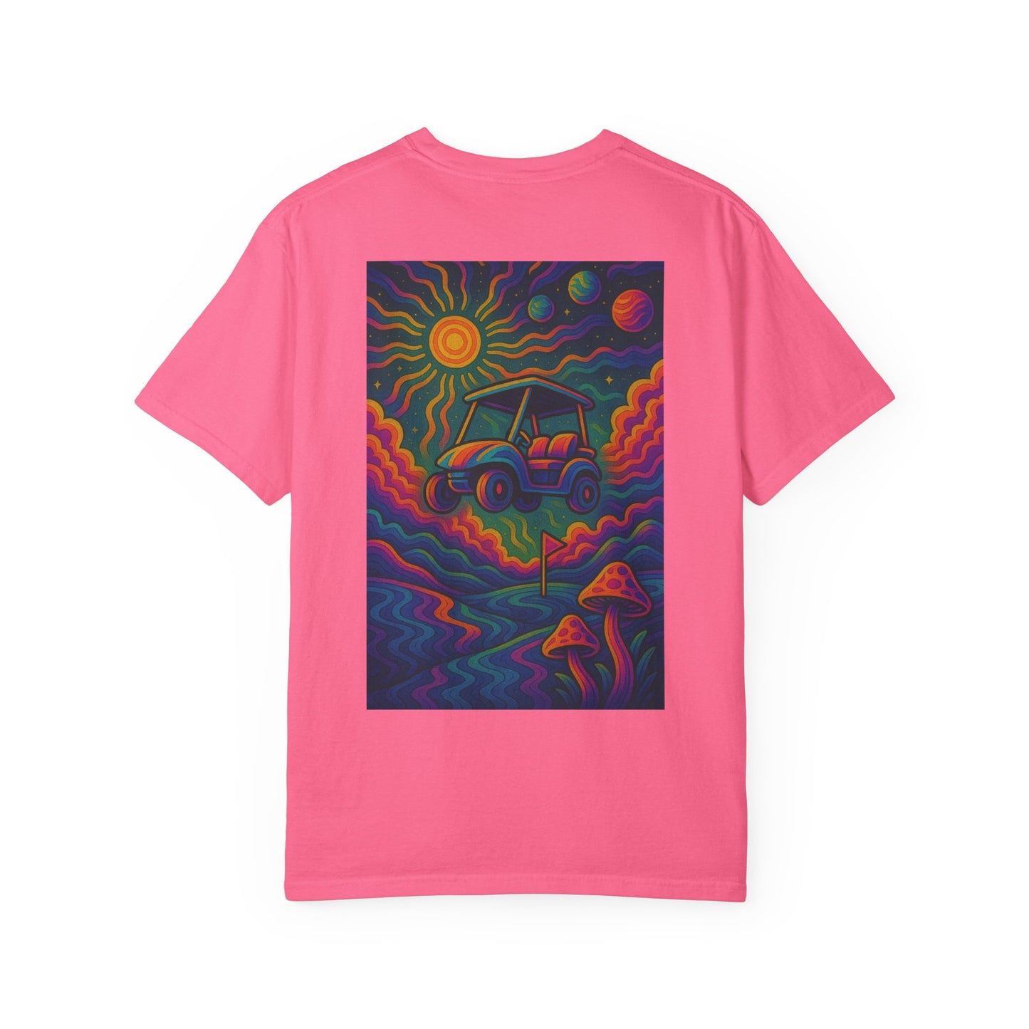 Weekend Warrior Drippy Psychedelic Golf T-Shirt, Unisex Graphic Tee