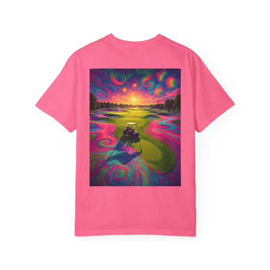Weekend Warrior Drippy Psychedelic Golf T-Shirt, Unisex Graphic Tee