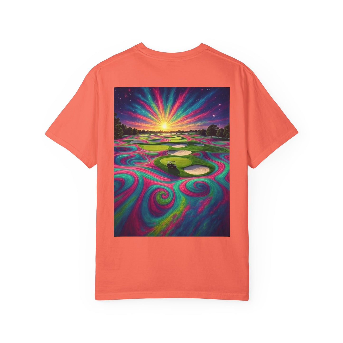 Weekend Warrior Drippy Psychedelic Golf T-Shirt, Unisex Graphic Tee