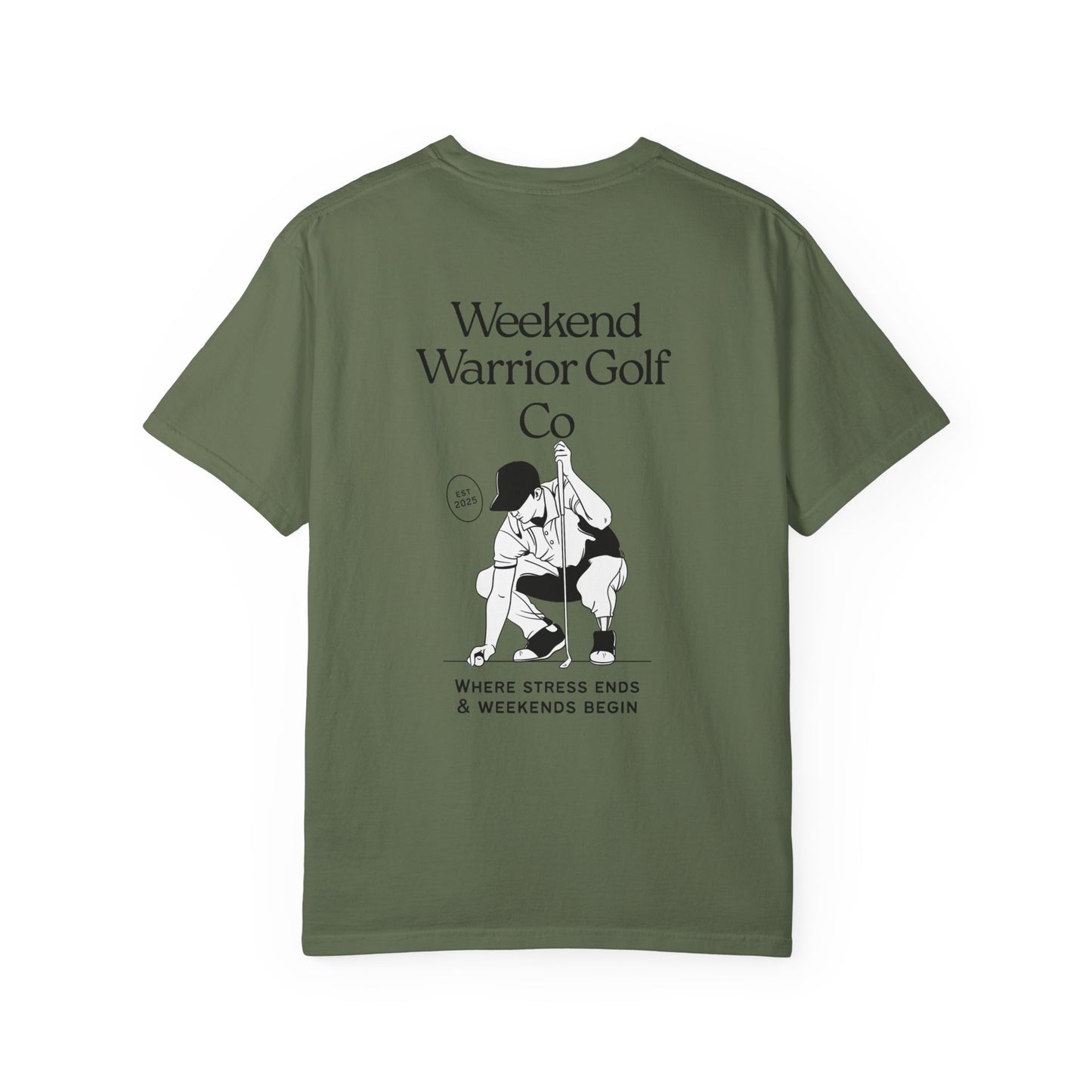 Weekend Warrior Golf Co – Casual Golf Gift for Him – Men’s Golf T-Shirt – Golf Apparel for Weekend Players