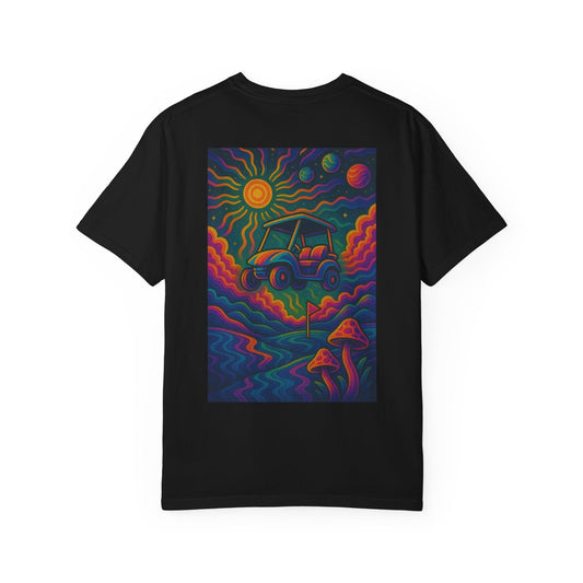 Weekend Warrior Drippy Psychedelic Golf T-Shirt, Unisex Graphic Tee