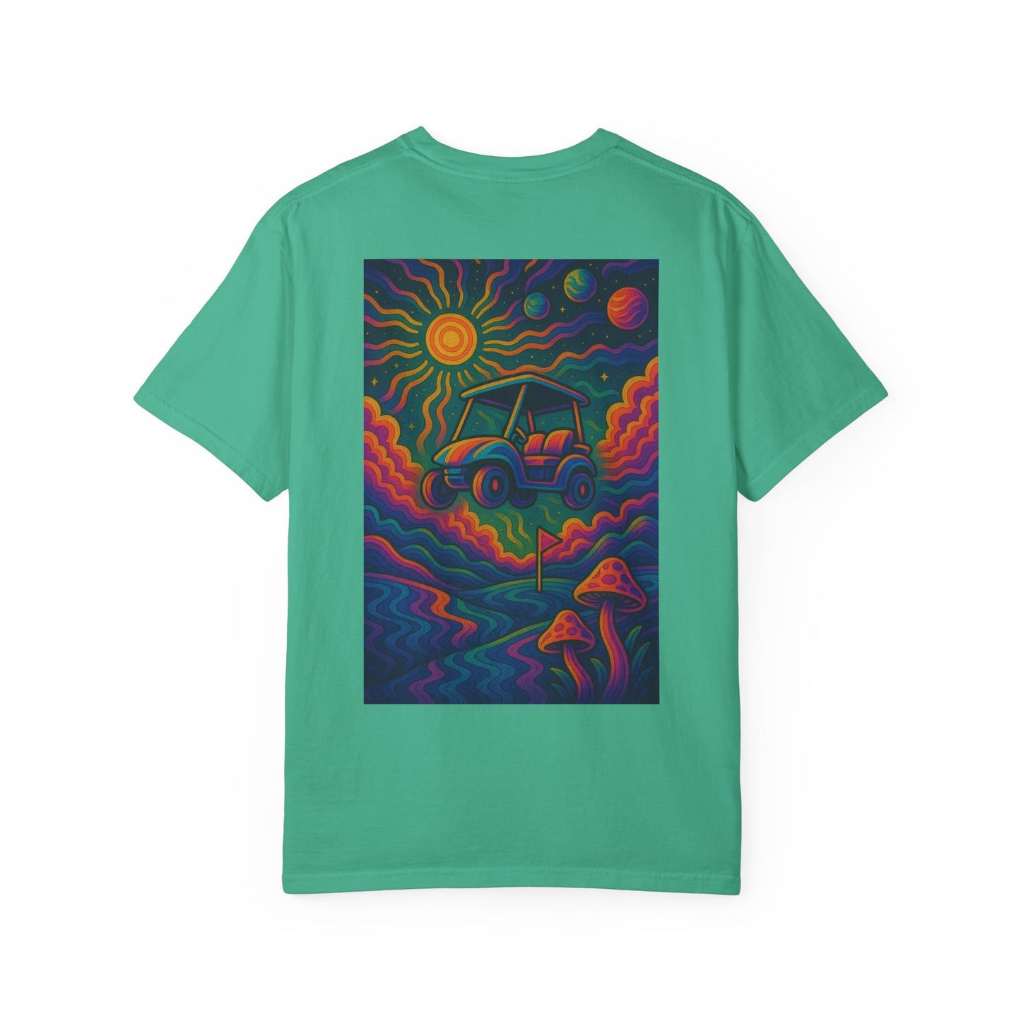 Weekend Warrior Drippy Psychedelic Golf T-Shirt, Unisex Graphic Tee