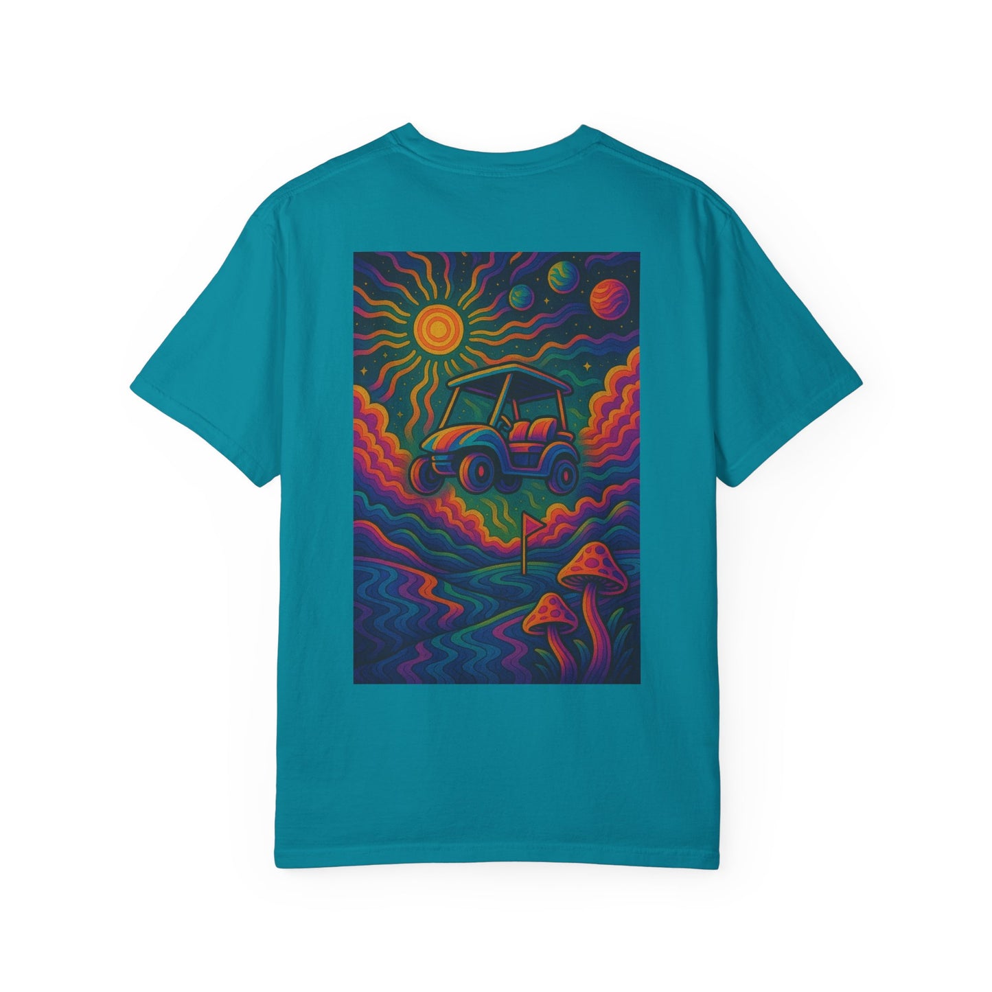 Weekend Warrior Drippy Psychedelic Golf T-Shirt, Unisex Graphic Tee