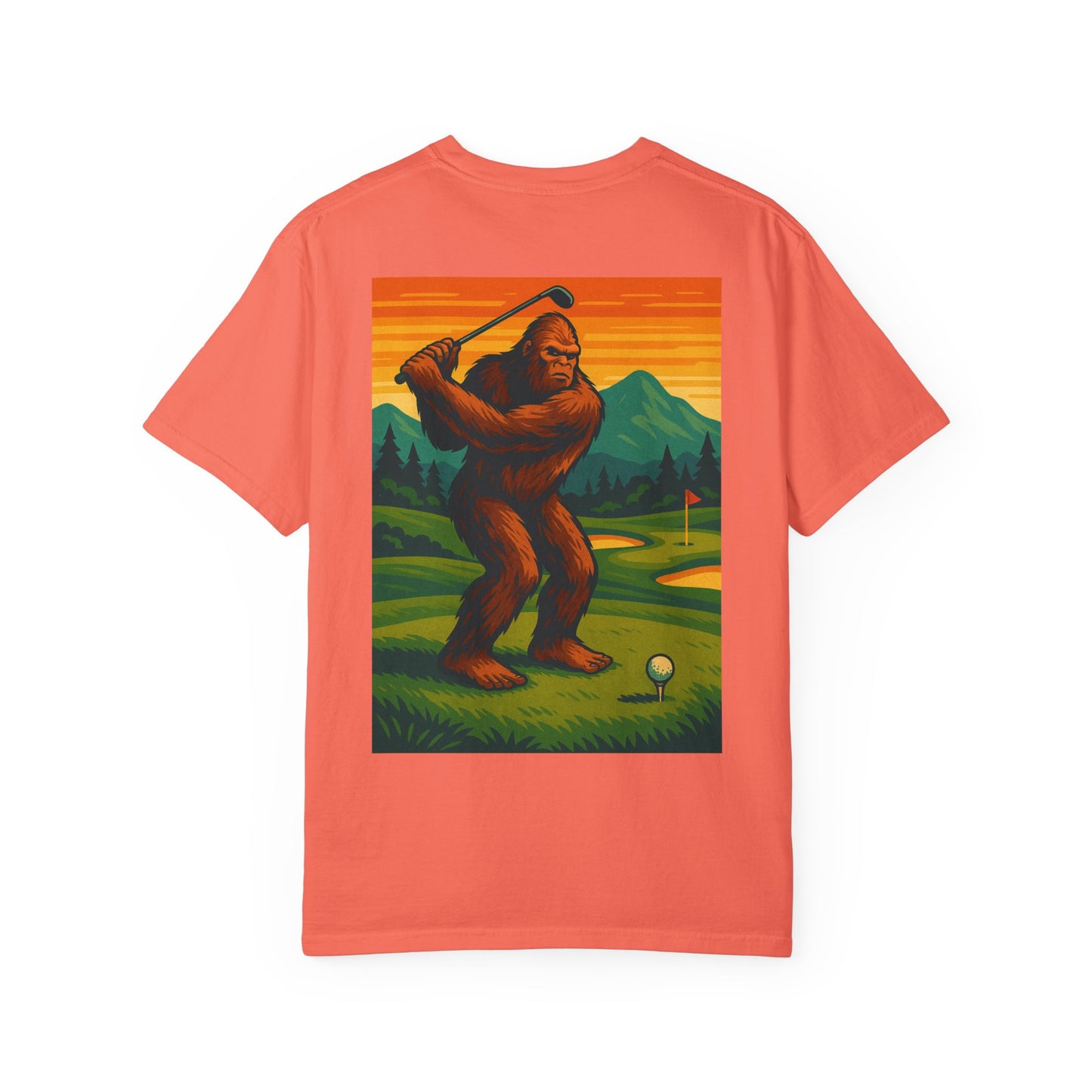 Weekend Warrior “Bigfoot Golfing” Men’s T Shirt, Men’s Golf Apparel, Men’s Golf T-Shirt, Weekend Warrior Golf Co., Weekend Warrior Golf Apparel