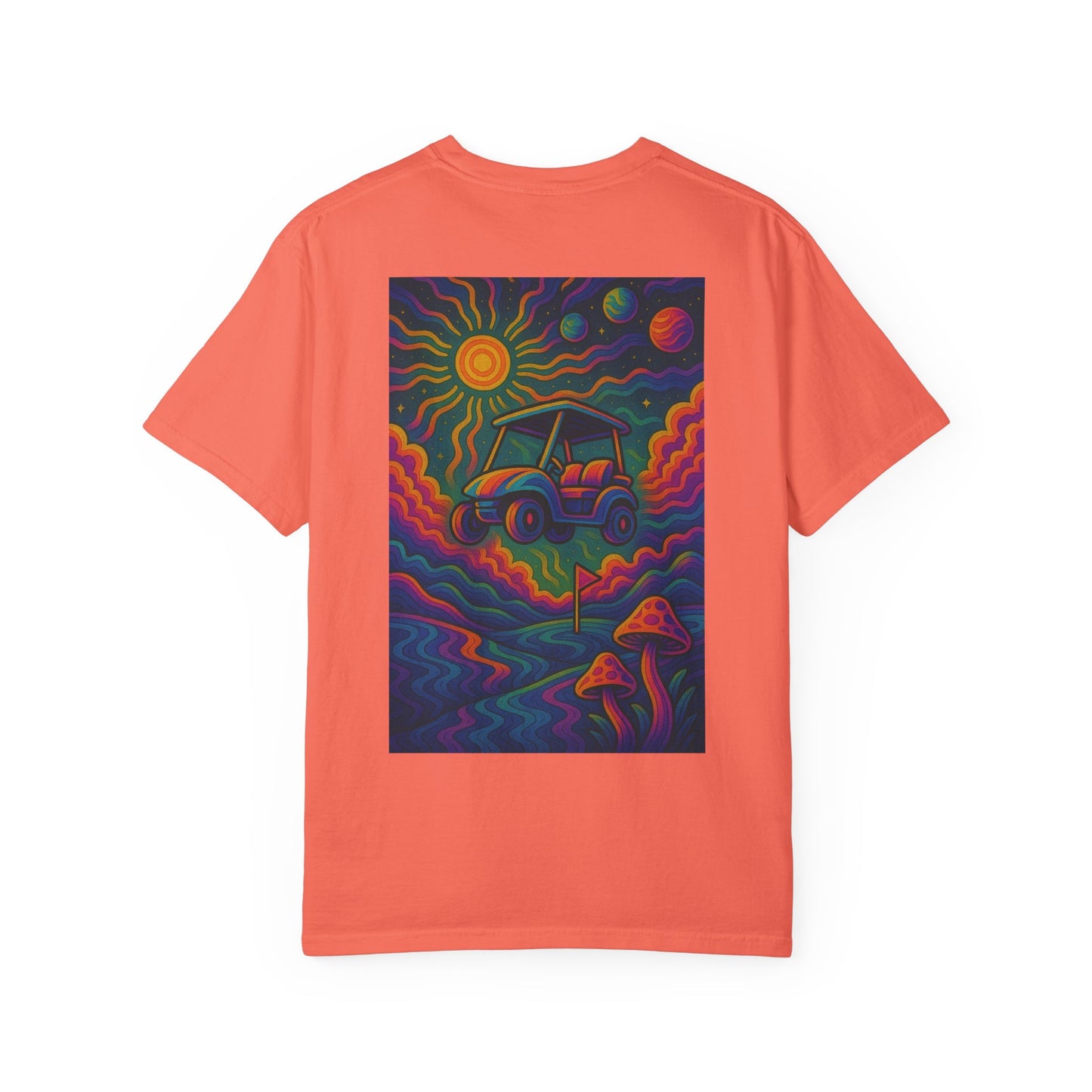 Weekend Warrior Drippy Psychedelic Golf T-Shirt, Unisex Graphic Tee