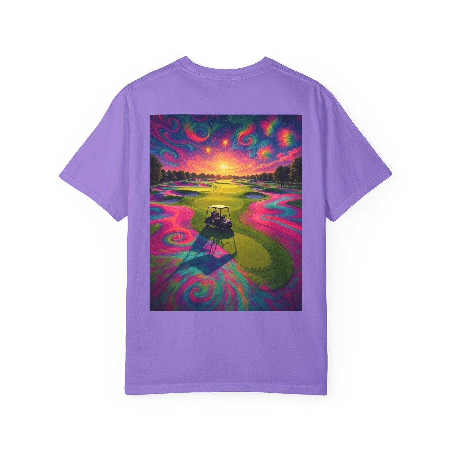Weekend Warrior Drippy Psychedelic Golf T-Shirt, Unisex Graphic Tee