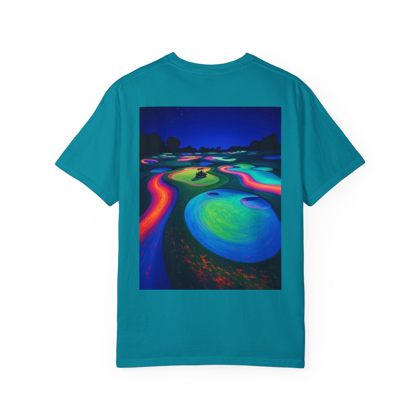 Weekend Warrior Drippy Psychedelic Golf T-Shirt, Unisex Graphic Tee