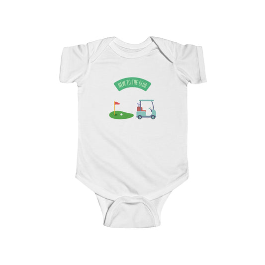 Weekend Warrior “New to the Club” Baby Golf Onesie - Weekend Warrior Golf Co. - Future Weekend Warriors