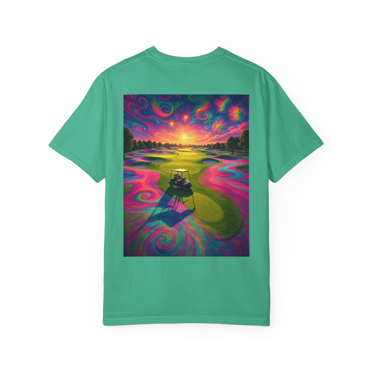 Weekend Warrior Drippy Psychedelic Golf T-Shirt, Unisex Graphic Tee