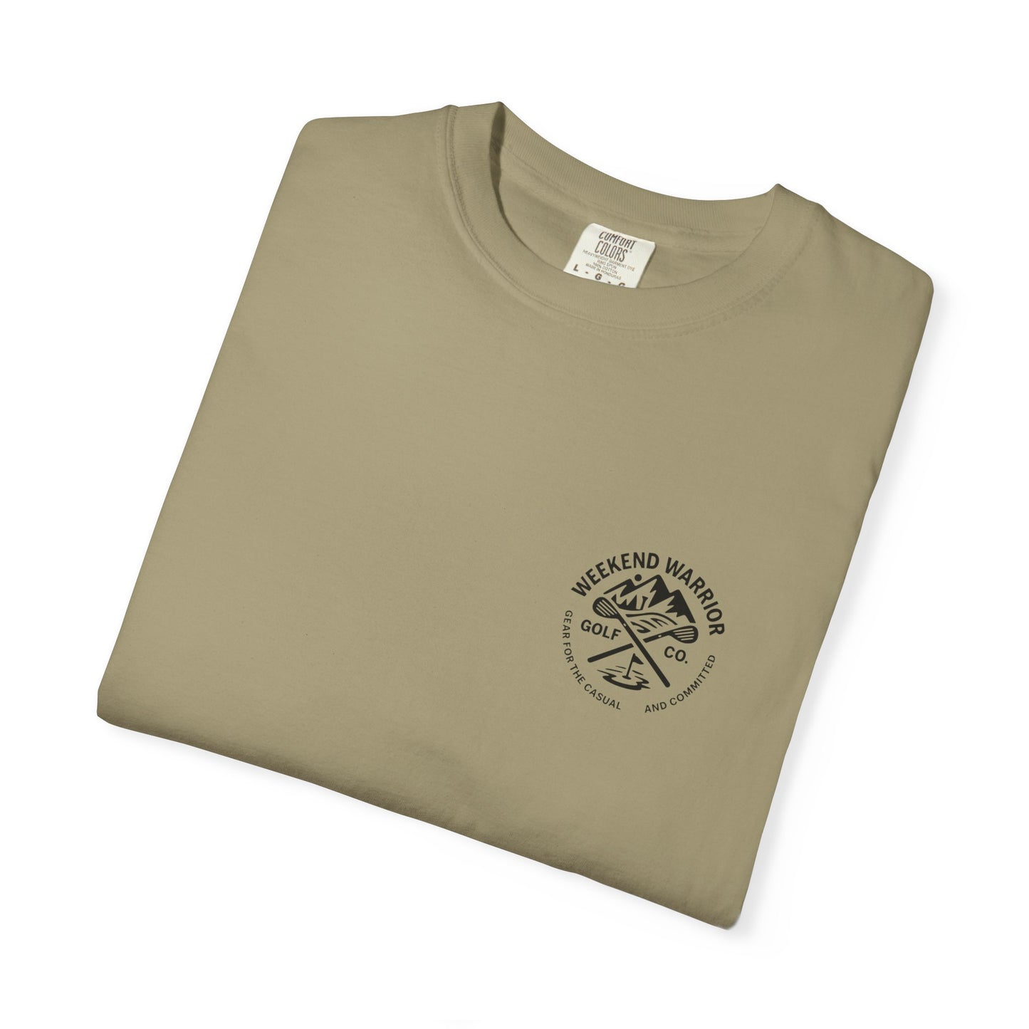 Weekend Warrior “Golf Cart w Logo” Men’s T Shirt, Men’s Golf Apparel, Men’s Golf T-Shirt, Weekend Warrior Golf Co., Weekend Warrior Golf Apparel