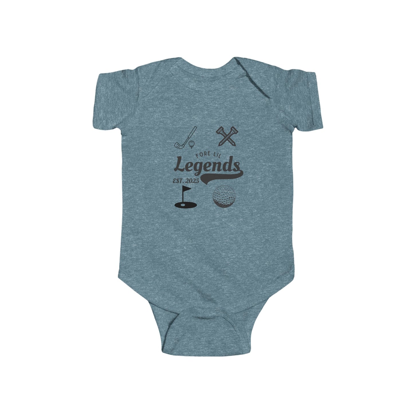 Weekend Warrior “Fore Lil Legends” Baby Golf Onesie - Weekend Warrior Golf Co. - Future Weekend Warriors