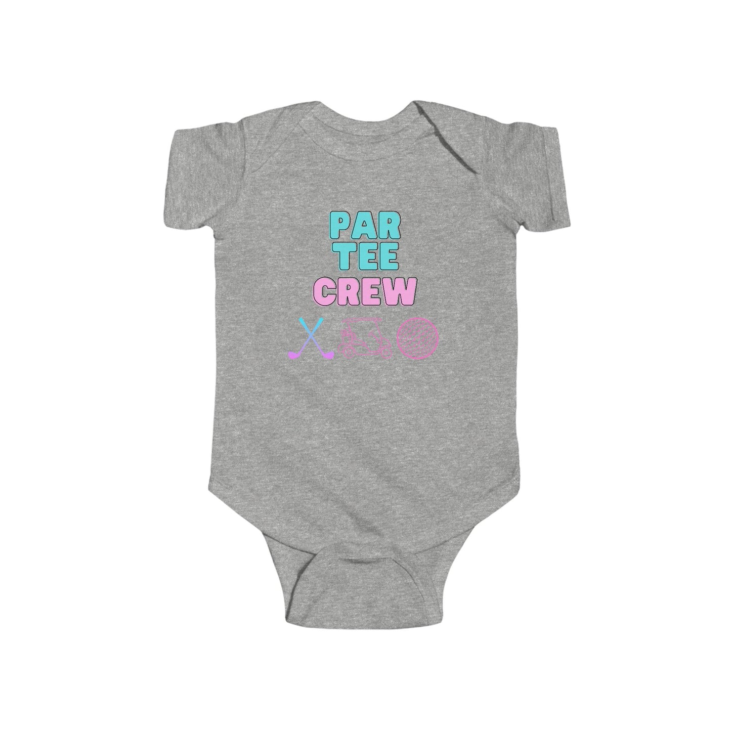 Weekend Warrior “Par Tee Crew” Baby Girl Golf Onesie - Weekend Warrior Golf Co. - Future Weekend Warriors