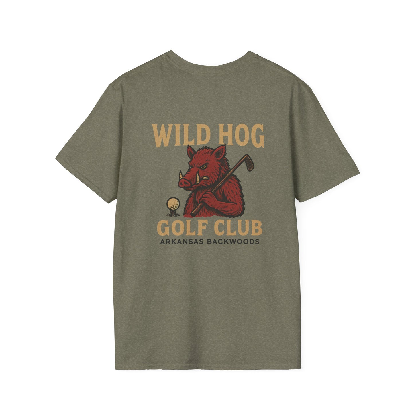 Weekend Warrior Wild Hog Golf Club Arkansas Backwoods Edition T-Shirt