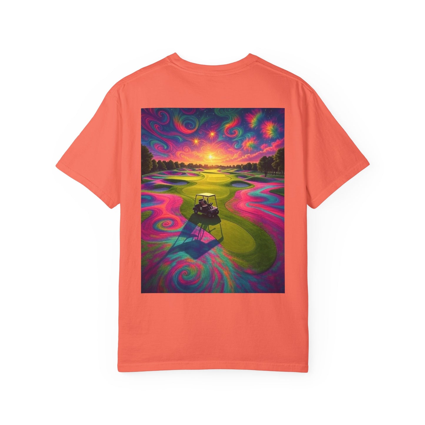 Weekend Warrior Drippy Psychedelic Golf T-Shirt, Unisex Graphic Tee