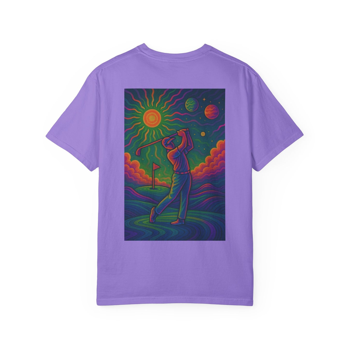 Weekend Warrior Drippy Psychedelic Golf T-Shirt, Unisex Graphic Tee