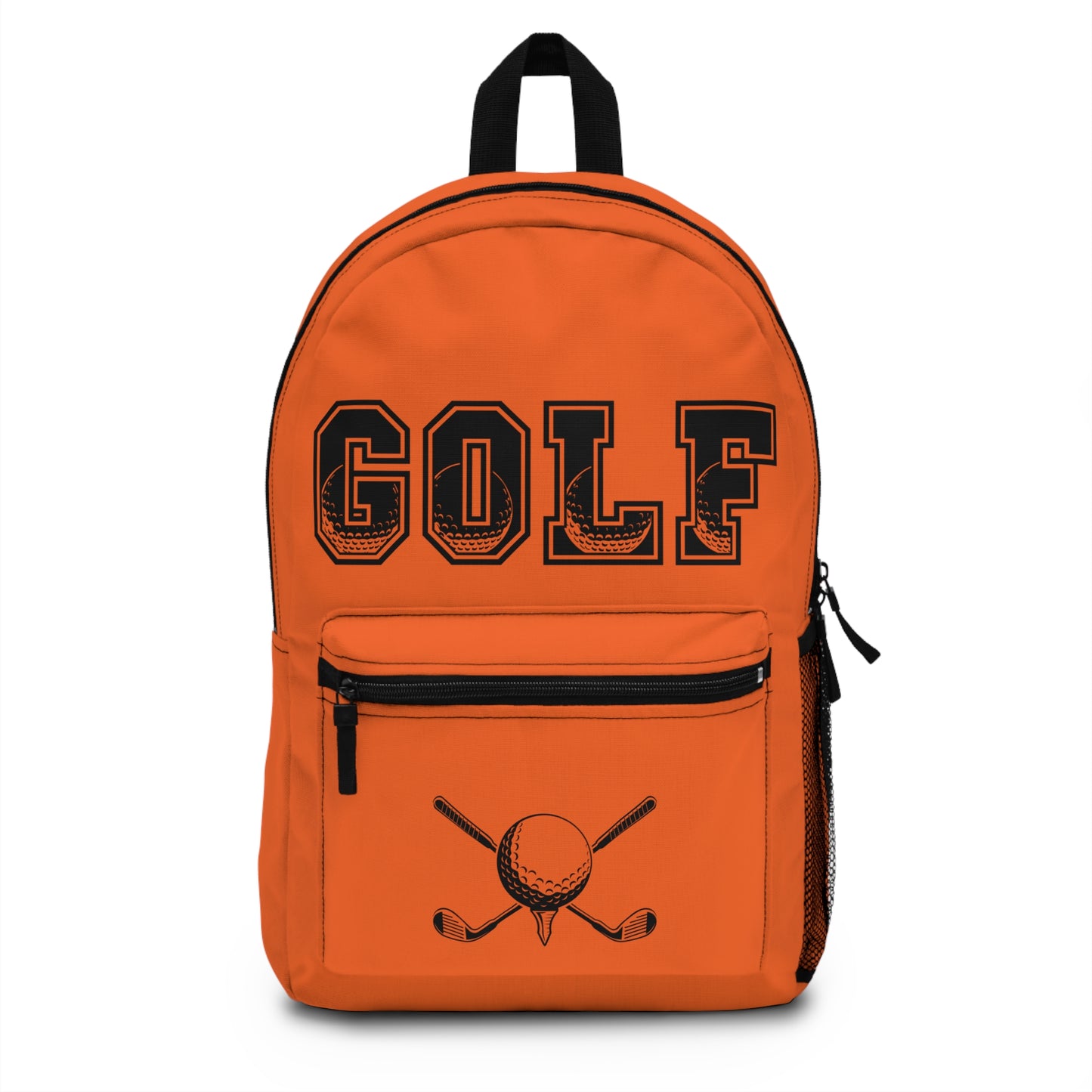 Weekend Warrior Golf Backpack - Orange-Stylish Golf Team Bag, Back to School