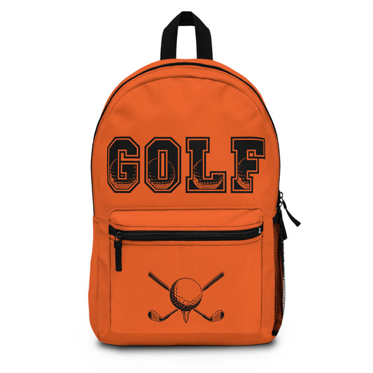 Weekend Warrior Golf Backpack - Orange-Stylish Golf Team Bag, Back to School