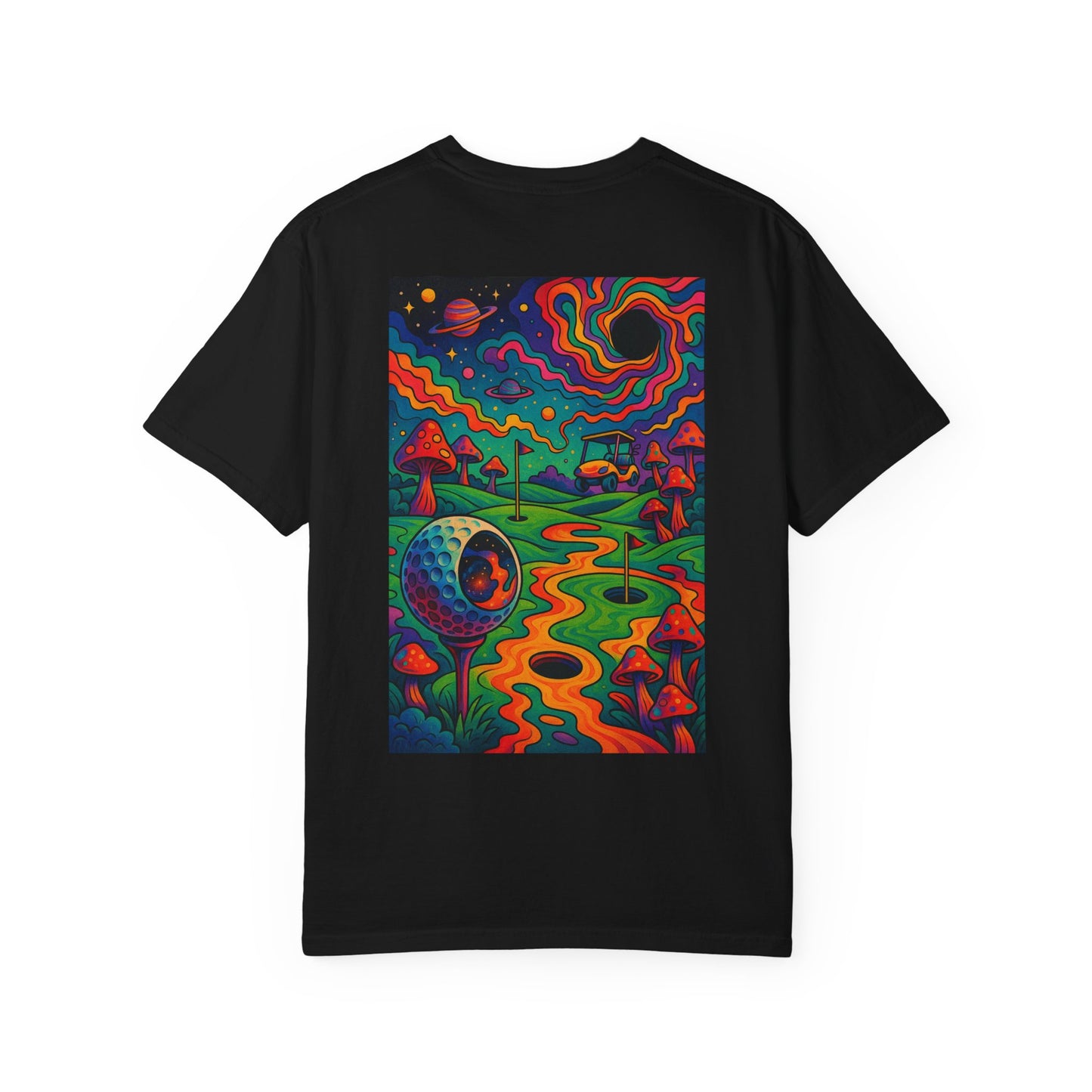 Weekend Warrior Drippy Psychedelic Golf T-Shirt, Unisex Graphic Tee