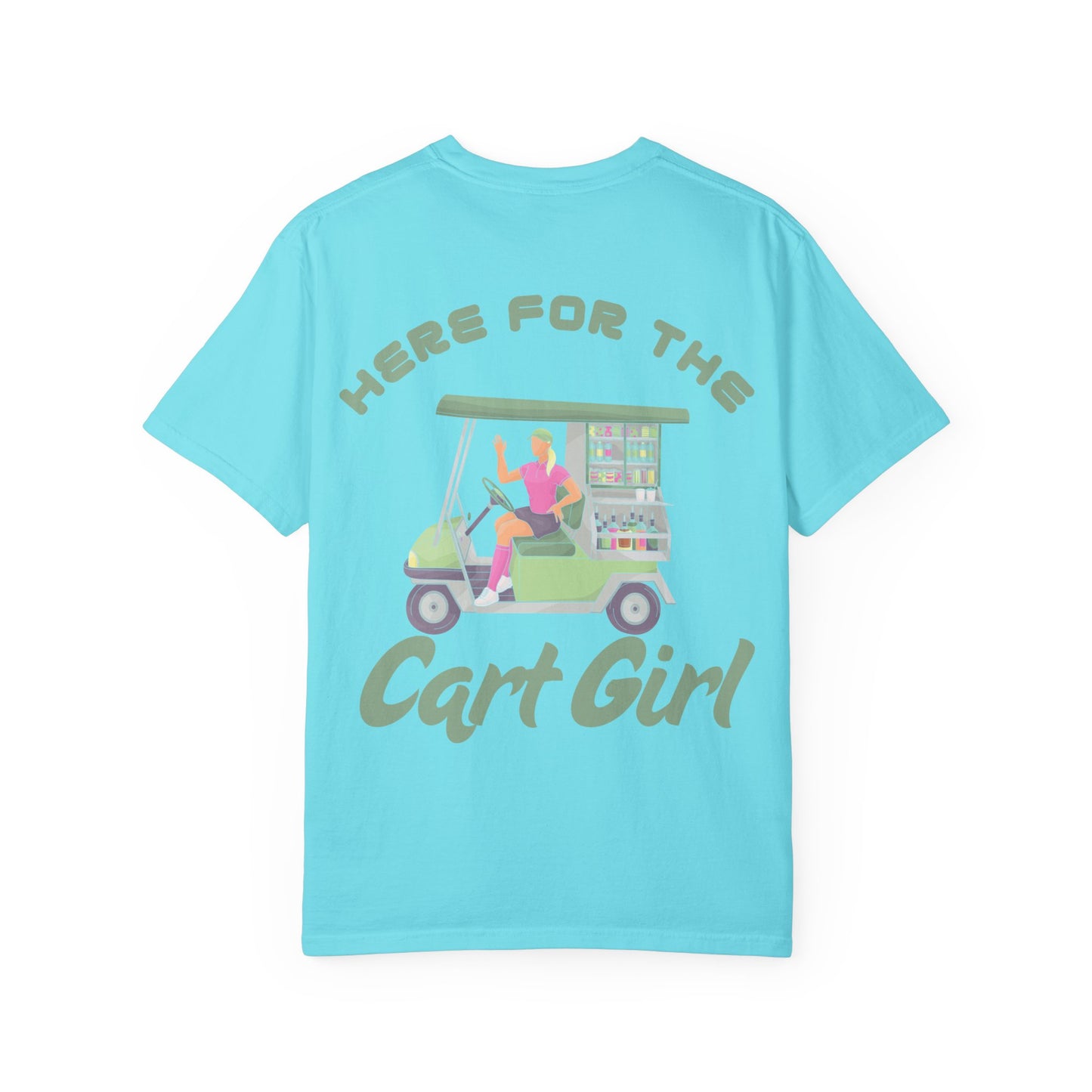 “Here For The Cart Girl” Men’s T Shirt, Men’s Golf Apparel, Men’s Golf T-Shirt, Weekend Warrior Golf Co., Weekend Warrior Golf Apparel