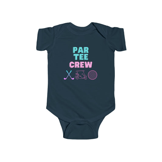 Weekend Warrior “Par Tee Crew” Baby Girl Golf Onesie - Weekend Warrior Golf Co. - Future Weekend Warriors